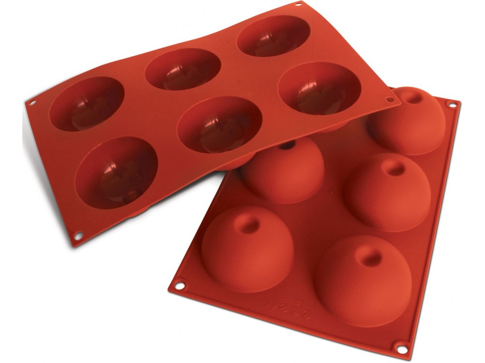 Silikomart SF086 6pcs 3.89 oz. Dome Silicone Mold