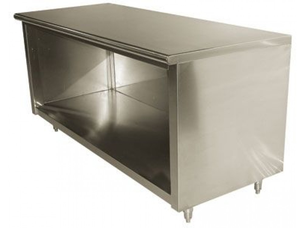 Advance Tabco EB-SS-304 48"W x 30"D Open Base Flat Top Work Table