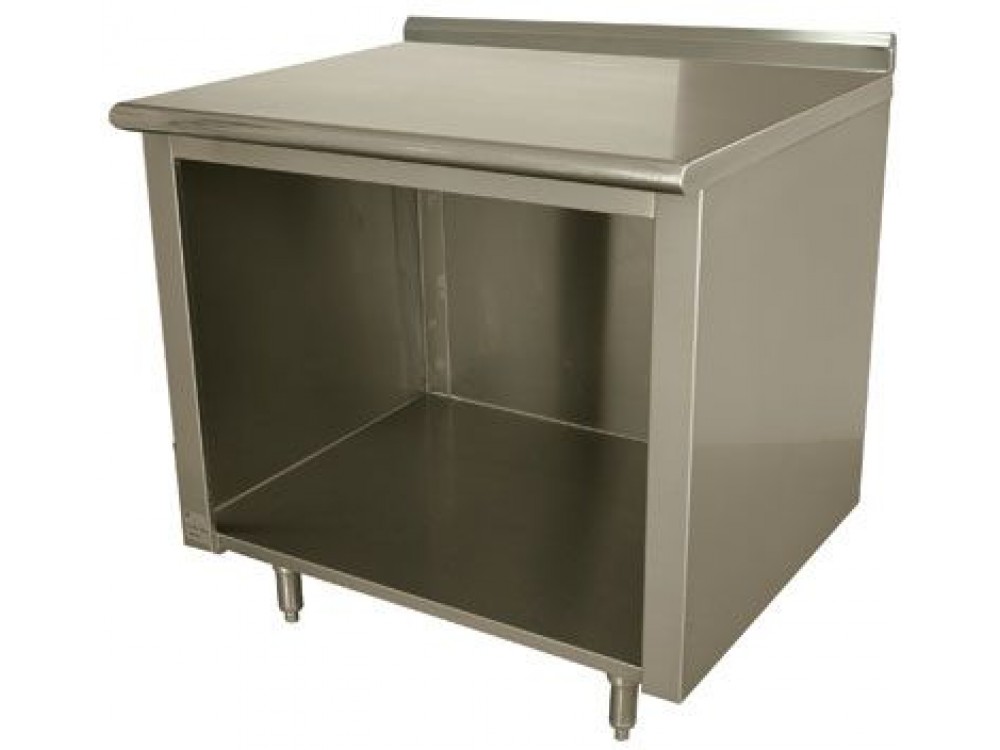 Advance Tabco EF-SS-243 36"W x 24"D Open Base 1.5" Backsplash Work Table