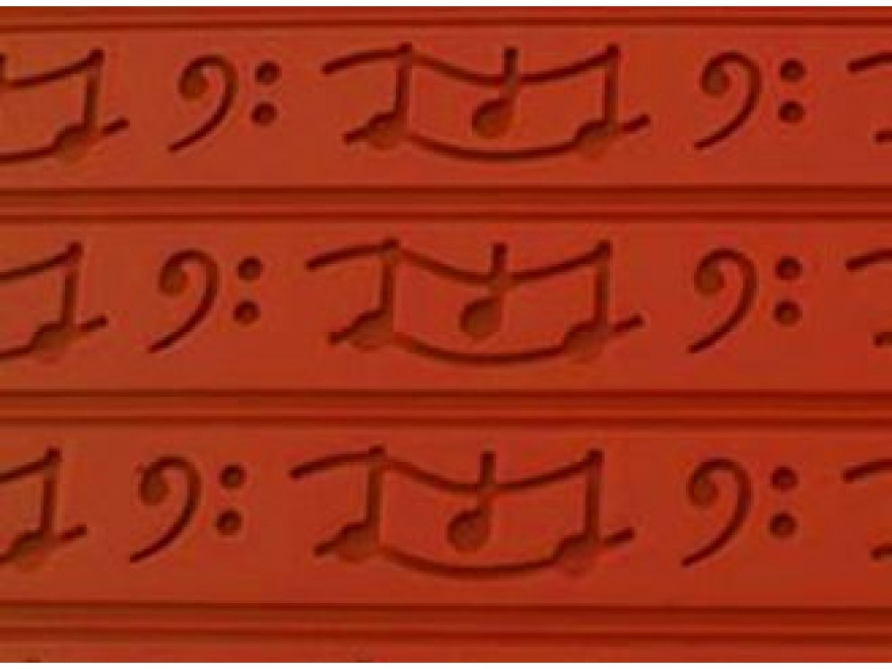 Silikomart Relief6 1.13"H Music Relief Silicone Mat
