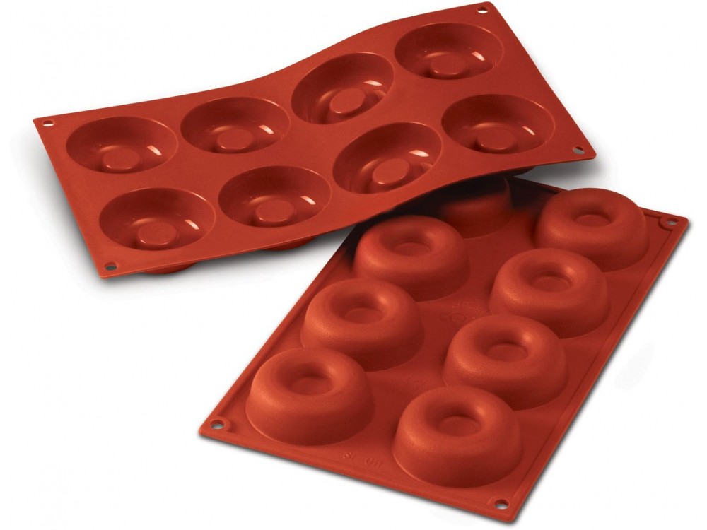 Silikomart SF011 8 pcs 1.69 oz. Savarin Silicone Mold