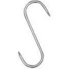 Omcan 10497 12Pcs 5 1/2 x 3/16" Stainless Steel "S" Hook
