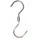 Omcan 10505 12Pcs 10 1/2" x 1/2" Stainless Steel "S" Swivel Hook