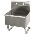 Advance Tabco 19-18-23 23" 8" Deep 16 Gauge Manual Operated Square Corner Hand Sink