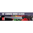 Omcan 21878 Black Handle Retail-Ready 10" Curve Waved I-Slicer