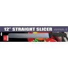 Omcan 21880 Black Handle Retail-Ready 12" Straight Slicer