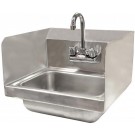 Omcan 37867 Faucet and Side Splashes Wall Mounted Hand Sink