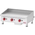 Omcan CE-CN-G36M 90,000 BTU Manual Countertop Natural Gas Griddle