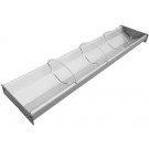 Omcan 44111 28.5" x 6.75" Reversible Stainless Steel Tray