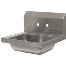 Advance Tabco 7-PS-70 Double Splash Faucet Holes Wall Mounted Hand Sink
