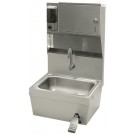 Advance Tabco 7-PS-82 Splash Mounted Gooseneck Faucet Wall Mounted with Skirt Hand Sink