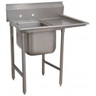 Advance Tabco 93-1-24-24R 46"L Right-Hand Drainboard Standard Regaline Sink