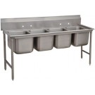 Advance Tabco 93-4-72 81"L 16 Gauge Standard Regaline Sink