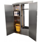 Advance Tabco 9-OPC-84DR-300 20"L 300 Stainless Steel Double Hinged Doors Cabinet with Mop Sink