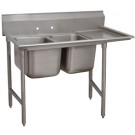 Advance Tabco 9-2-36-24R 64"L Super Saver Regaline Sink