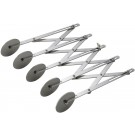 Winco ADD-5 Stainless Steel 5 Wheel Adjustable Dough Divider