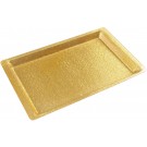 Winco AST-2G Gold Acrylic Textured Display Tray
