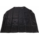 Winco BA-LA Black Latex Bib Apron