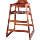 Winco CHH-104A Walnut Assembled Wooden High Chair