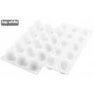 Silikomart CURVETRUFFLE 40 Truffles Series White Truffles 40 Mold