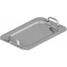 Winco DDSH-101S Stainless Steel 6-5/8" x 4-1/4" Mini Serving Platter with Handle