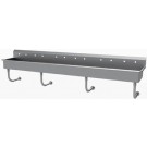 Advance Tabco FC-WM-120 120"L 8" Deep 16 Gauge Manual Operated Multiwash Hand Sink