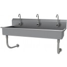 Advance Tabco FC-WM-60EFADA 60"L 5" Deep 16 Gauge Electronic Operated A.D.A. Multiwash Hand Sink