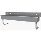 Advance Tabco FC-WM-80 80"L 8" Deep 16 Gauge Manual Operated Multiwash Hand Sink