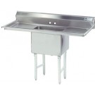 Advance Tabco FC-1-1824-24RL 2-Drain 1-Compartment Fabricated Economy Sink