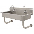 Advance Tabco FS-WM-40EFADA 40"L 5" Deep 14 Gauge Electronic Operated A.D.A. Multiwash Hand Sink