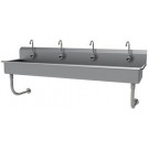 Advance Tabco FS-WM-80EFADA 80"L 5" Deep 14 Gauge Electronic Operated A.D.A. Multiwash Hand Sink