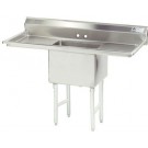 Advance Tabco FS-1-1824-24RL 2-Drain 1-Compartment Fabricated NSF Sink