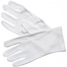 Winco GLC-M 6 Pairs Medium White Cotton Service Gloves