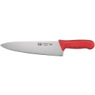 Winco KWP-100R STAL 10" Red Polypropylene Handle Cook's Knife