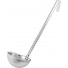 Winco LDIN-8 Winco Prime One-piece Stainless Steel 8oz Ladle