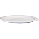 Winco MMPT-96W White 9-1/2" x 6-3/4" Melamine Rectangular Platters