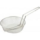 Winco MSB-12M Medium Mesh Nickel Plated 12" Culinary Basket