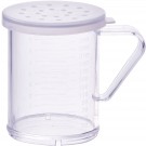 Winco PDG-10CL Large Hole 10oz Dredge with Clear Snap-on Lid