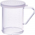 Winco PDG-10CM Large Hole 10oz Dredge with Clear Snap-on Lid