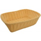 Winco PWBN-118T Rectangular 11-1/2" x 8-1/2" x 3-1/2" Natural 12pcs/pk Poly Woven Baskets