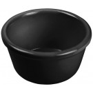 Winco RP-2K 2 oz Black Plain Melamine Ramekin