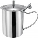 Winco SCT-10 Stainless Steel 10oz Creamer Server with Cover