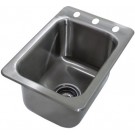 Advance Tabco SS-1-1319-10 Smart Series 14" X 10" X 10 1-Compartment Drop-In Sink