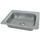 Advance Tabco SS-2-3321-10 Smart Series 14" X 16" X 10" 2-Compartment Drop-In Sink