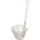 Winco TB-20 Round 18" Handle Taco Salad Bowl Fry Basket
