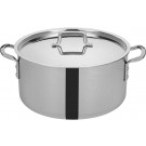 Winco TGSP-20 TRI-GEN 20 Quart 14" Diameter Tri-Ply Stock Pot with Cover