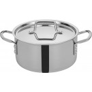 Winco TGSP-4 TRI-GEN 4.5 Quart 8-1/2" Diameter Tri-Ply Stock Pot with Cover