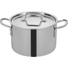 Winco TGSP-6 TRI-GEN 6 Quart 8-1/2" Diameter Tri-Ply Stock Pot with Cover