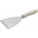Winco TWP-40 White Polypropylene Handle 4-7/8" x 4" Blade Scraper