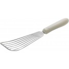 Winco TWP-60 White Polypropylene Handle 6-3/4" x 3-1/4" Blade Fish Spatula